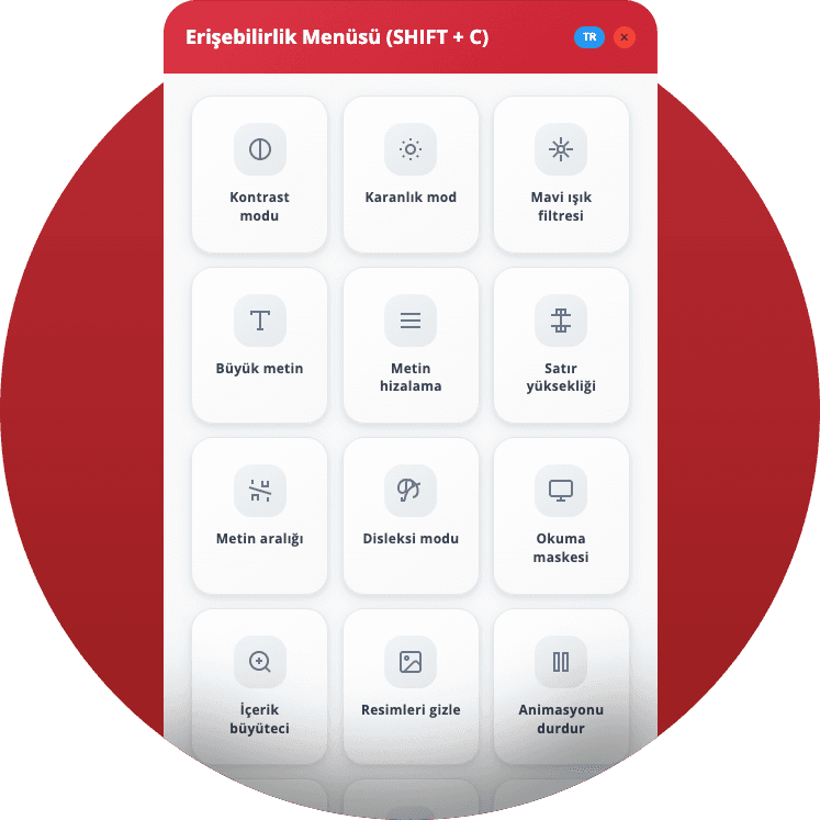 Erişilebilirlik Menüsü